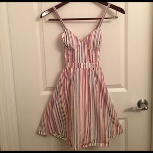 🇺🇸Red, White & Blue Pinstripe Dress.🇺🇸 .  Cutest dress but was too small .